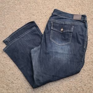 Maurices Dark Wash Boot Cut Jeans Size 24 Short